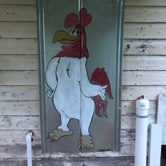 Wall art inside/outside on metal board. - Picture 2 of 5